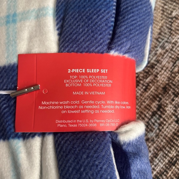 Adonna Women’s Pajama Set in Blue and White Plaid - Picture 5 of 5